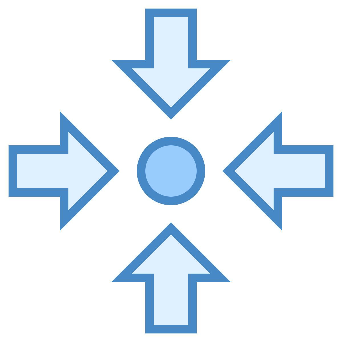 blue ui style collect icon