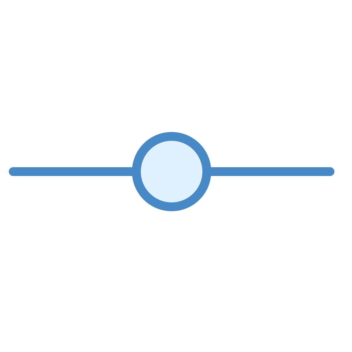 blue ui style commit git icon