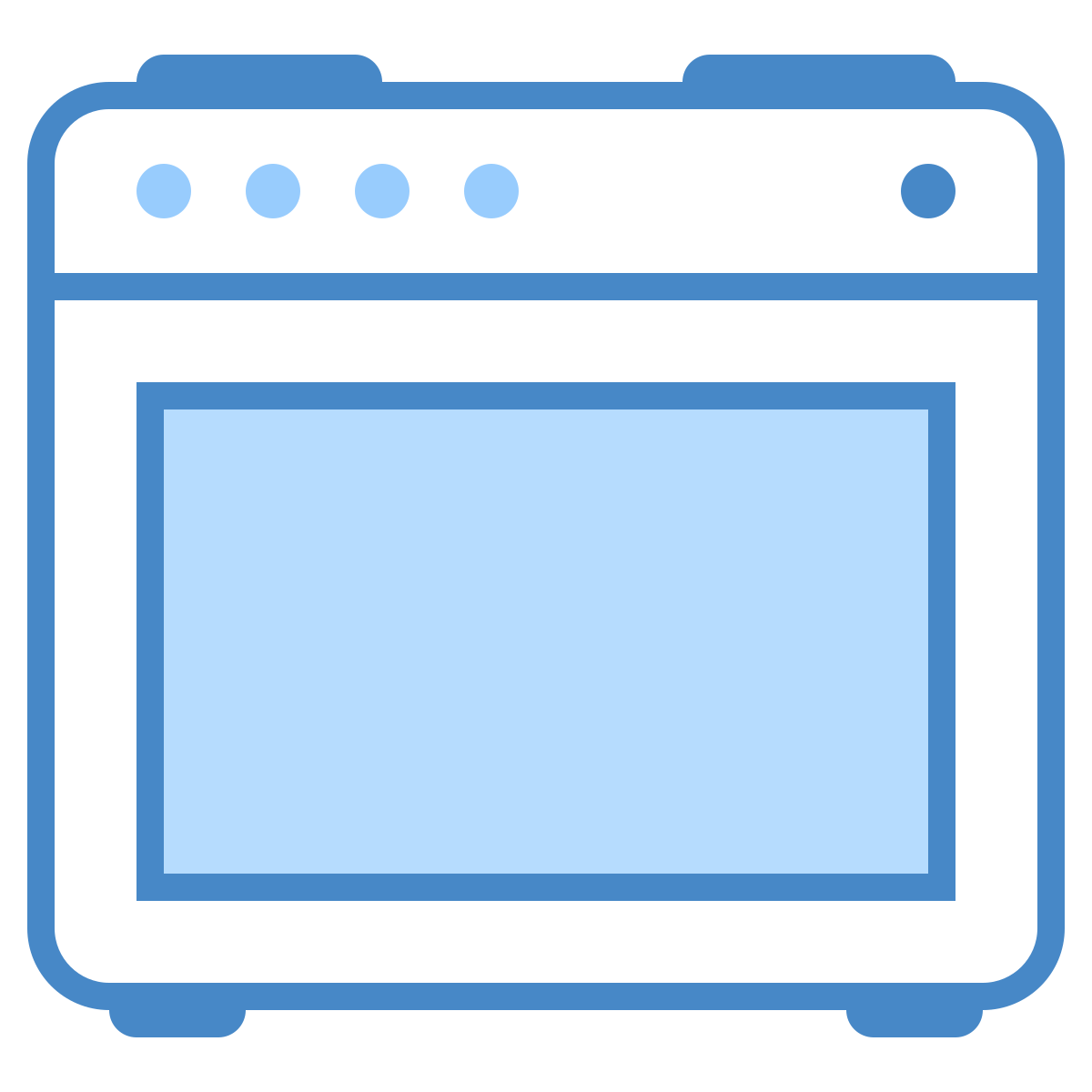 blue ui style cooker icon