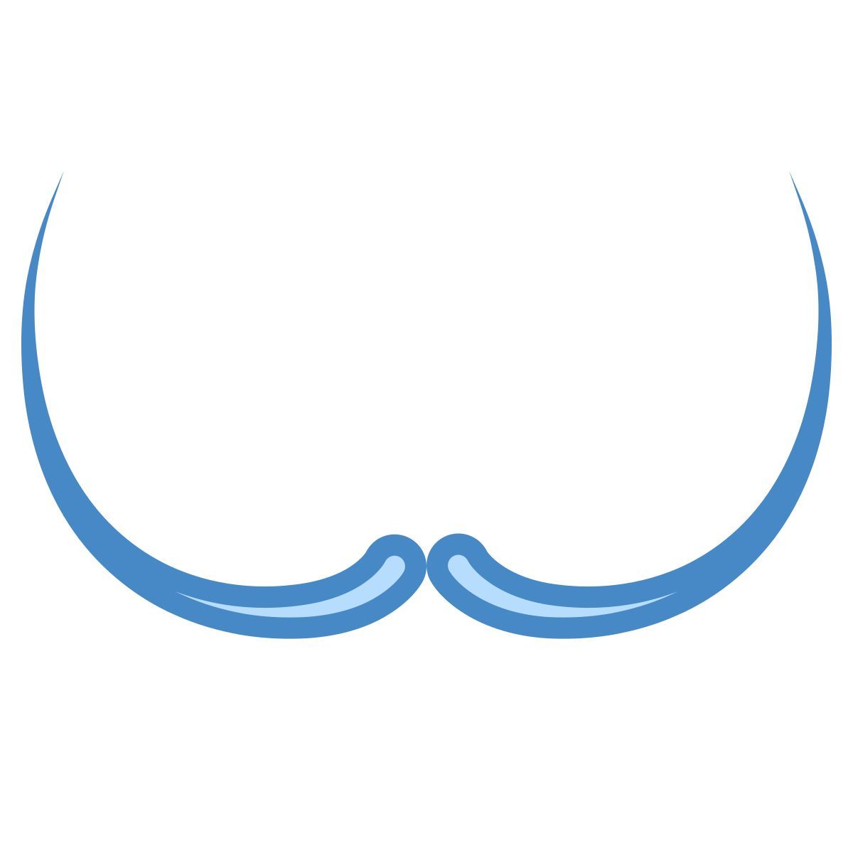 blue ui style 大理胡子 icon