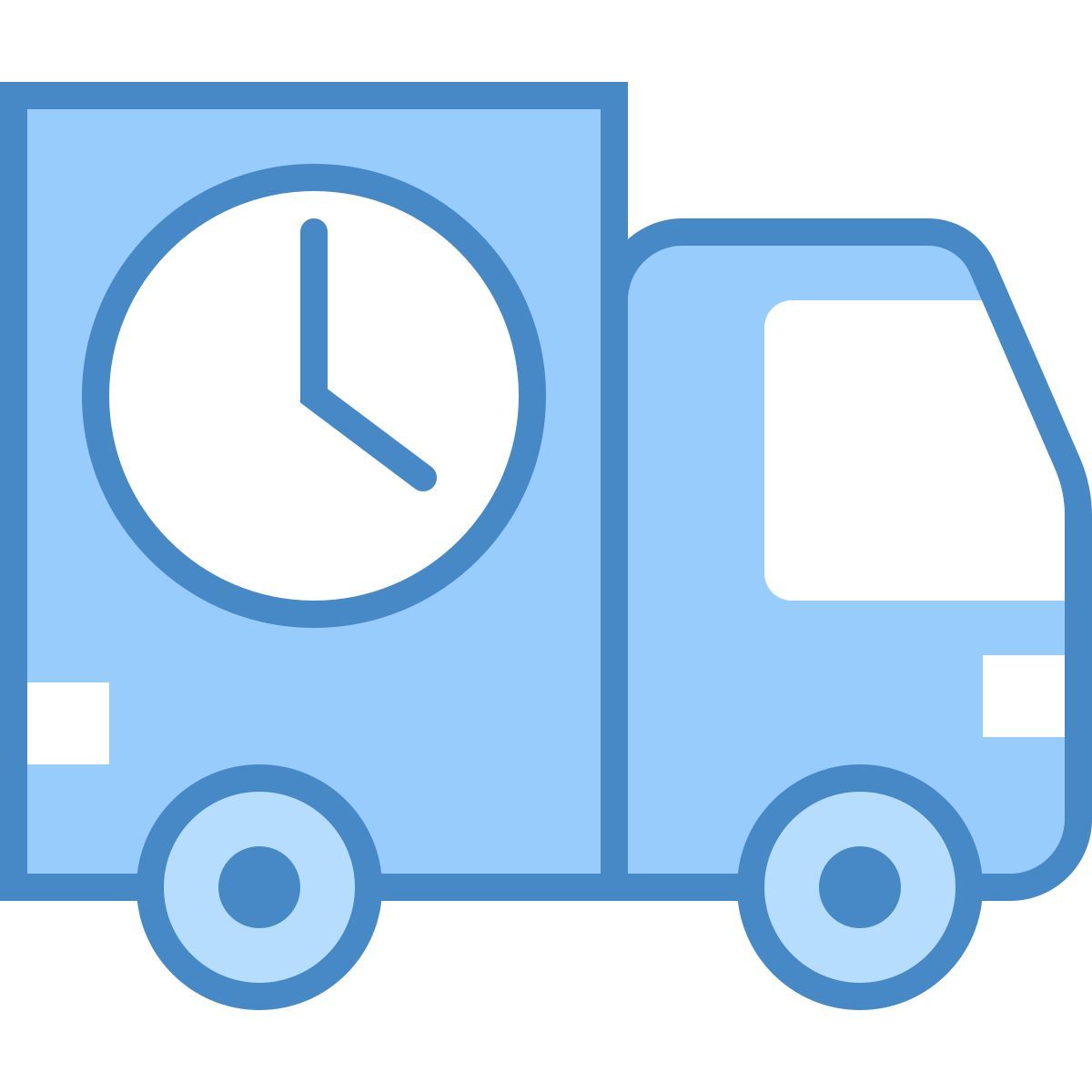 blue ui style deliver food icon