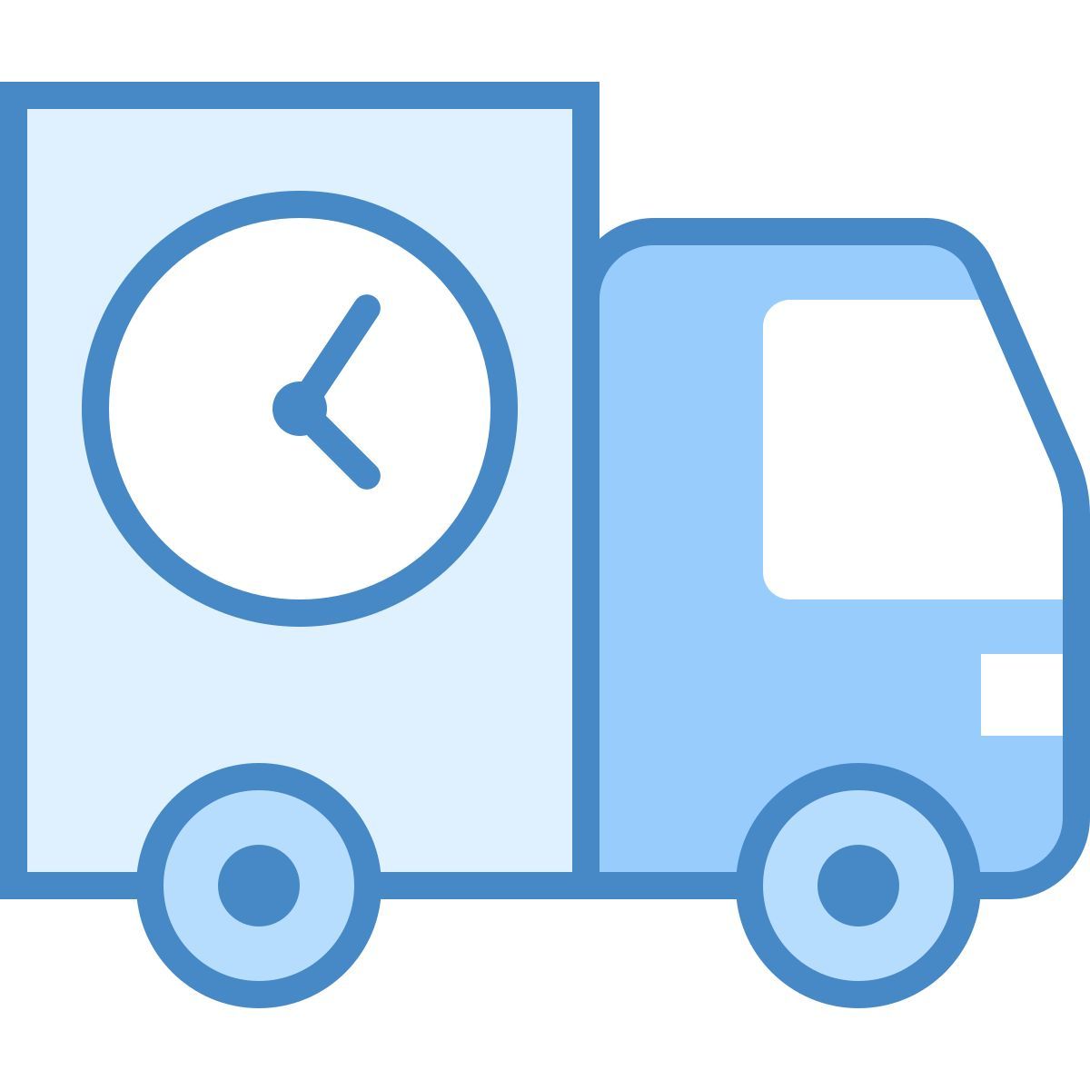 blue ui style lieferung icon