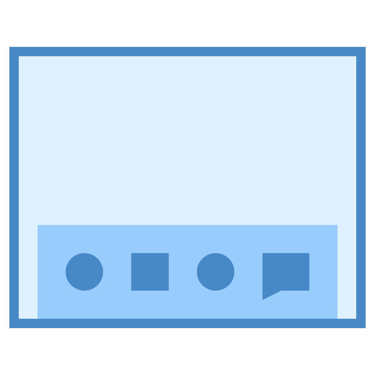 blue ui style mac台式机 icon