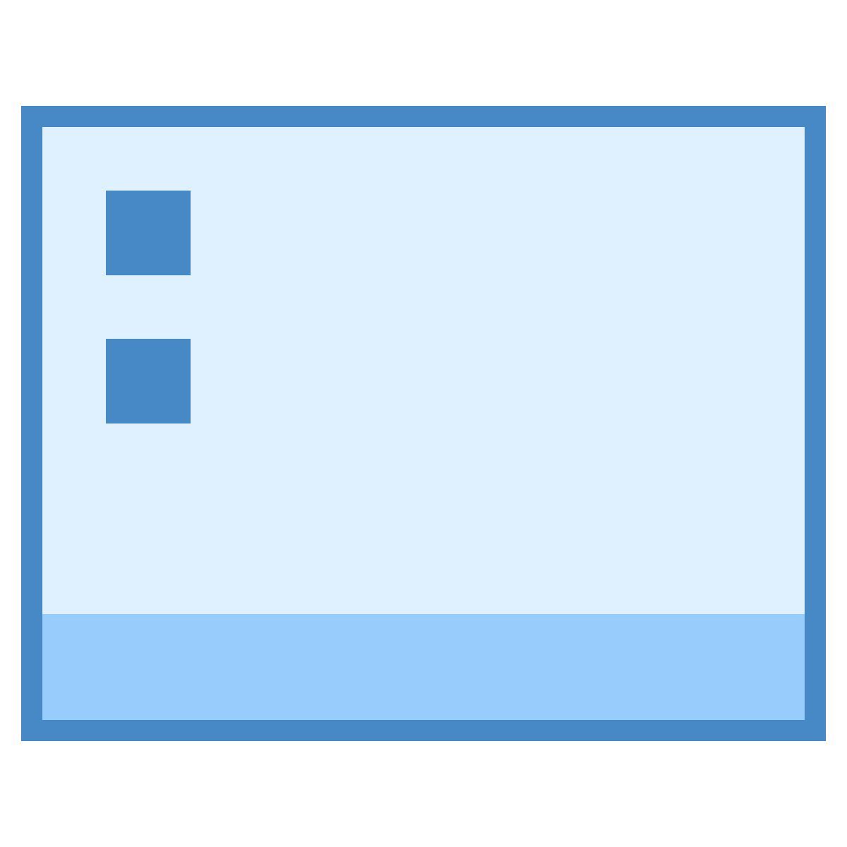 blue ui style pc desktop icon