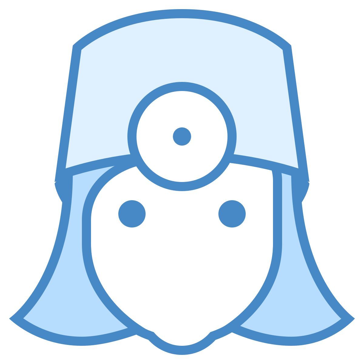 blue ui style 女医生 icon