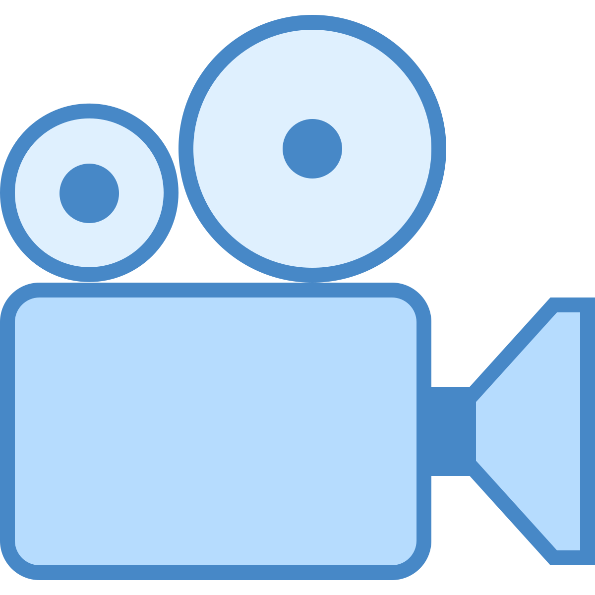 blue ui style documentary icon