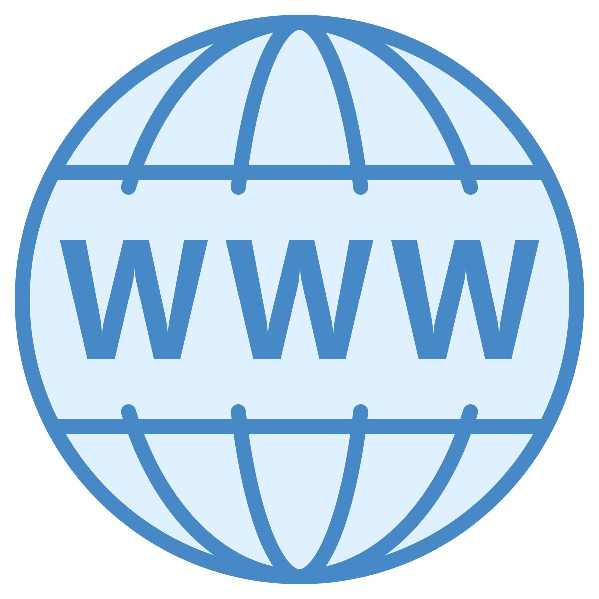 blue ui style dominio icon