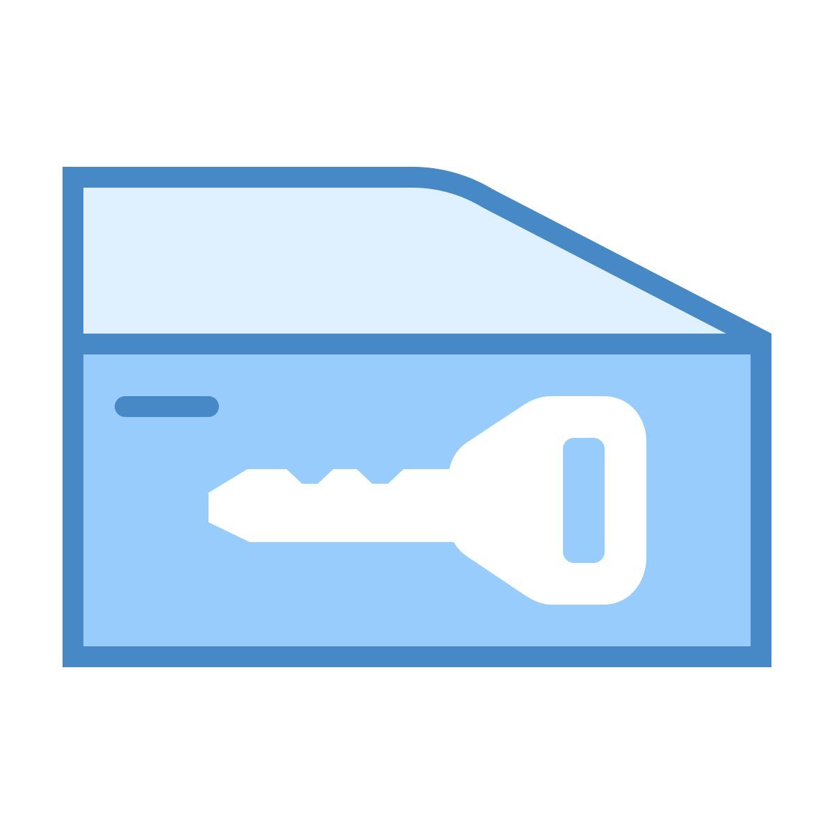 blue ui style 门锁 icon