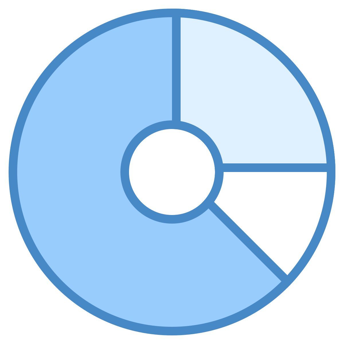 blue ui style 圆环图 icon