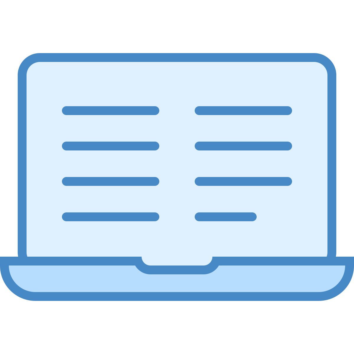 blue ui style 电子学习 icon