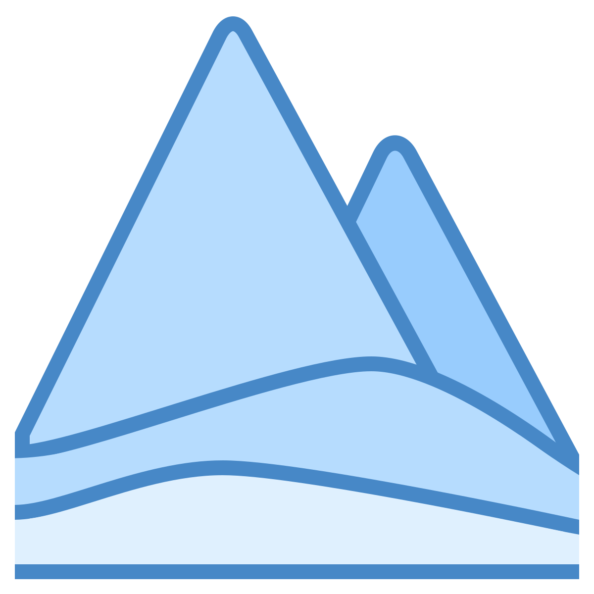 blue ui style earth element icon