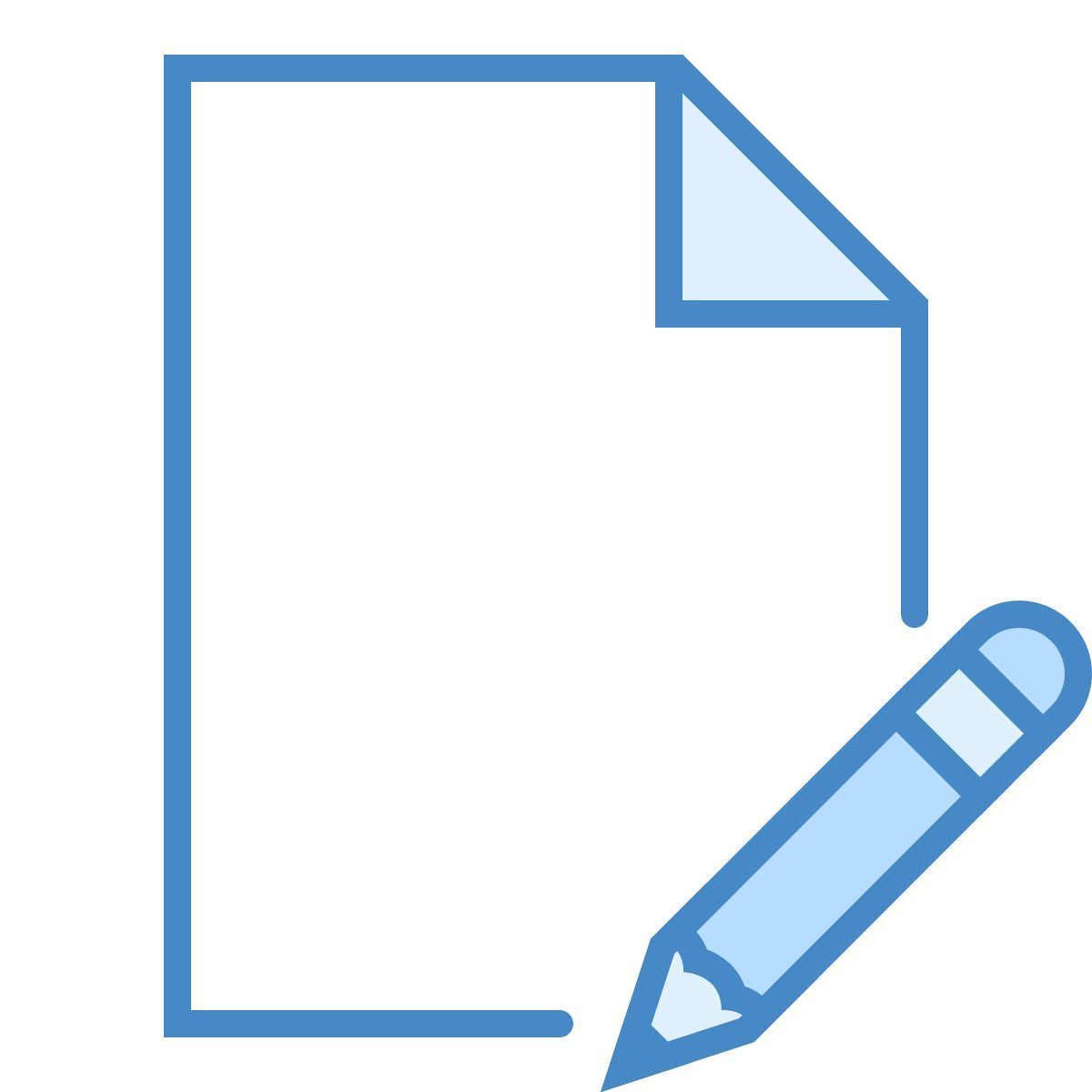 blue ui style edit file icon