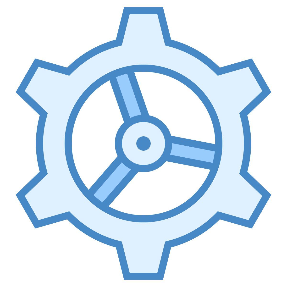 blue ui style ingeniería icon