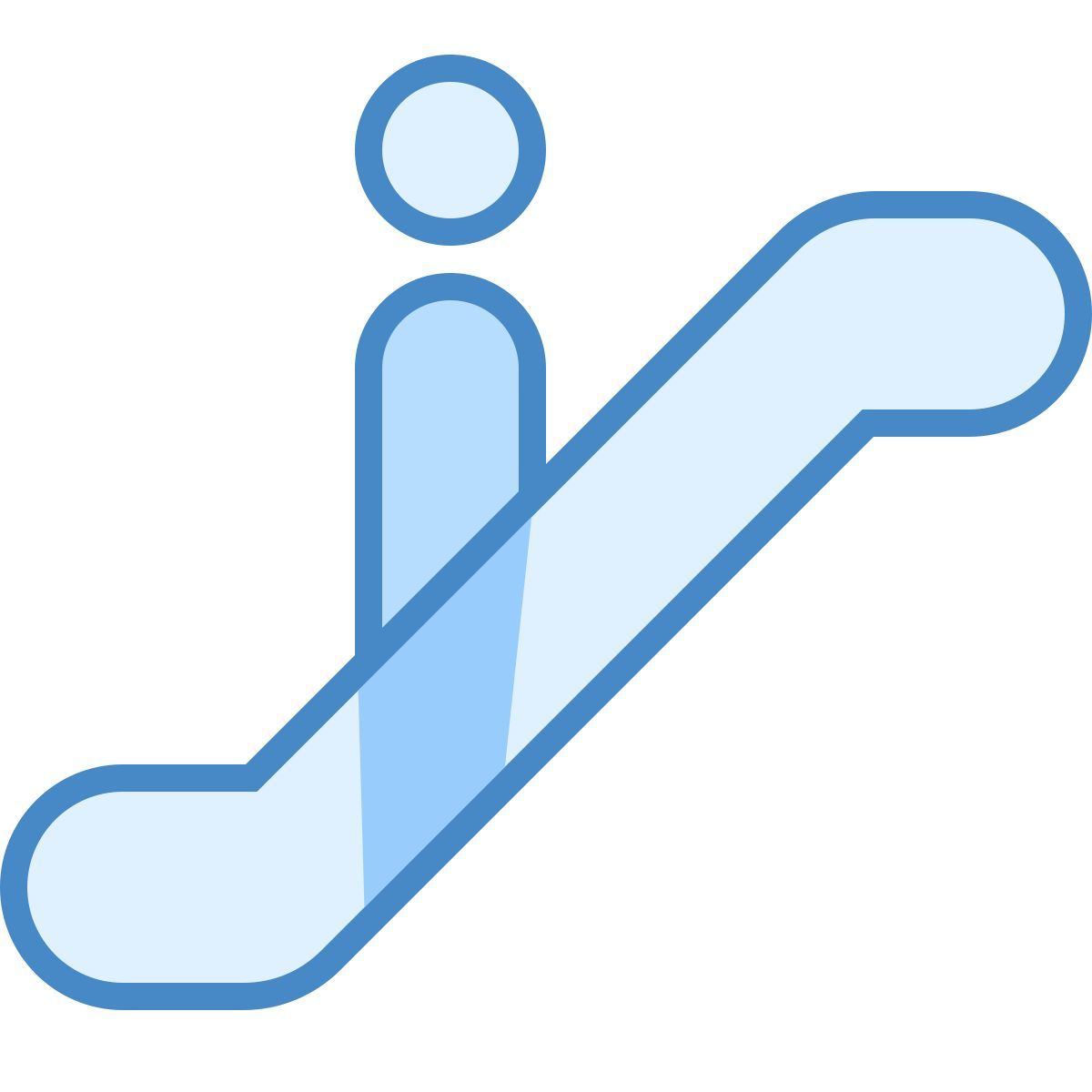 blue ui style scala mobile icon