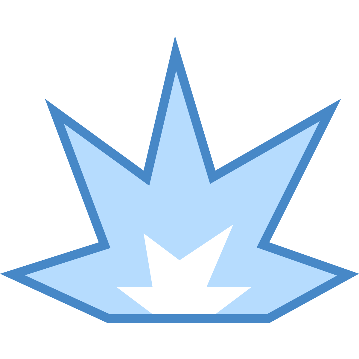 blue ui style explosion icon