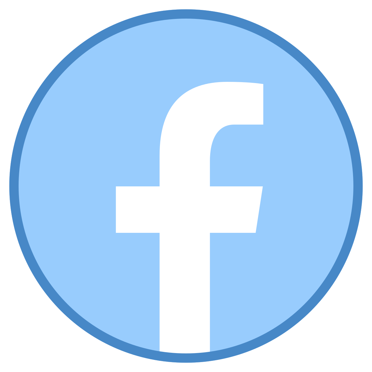 blue ui style facebook new icon