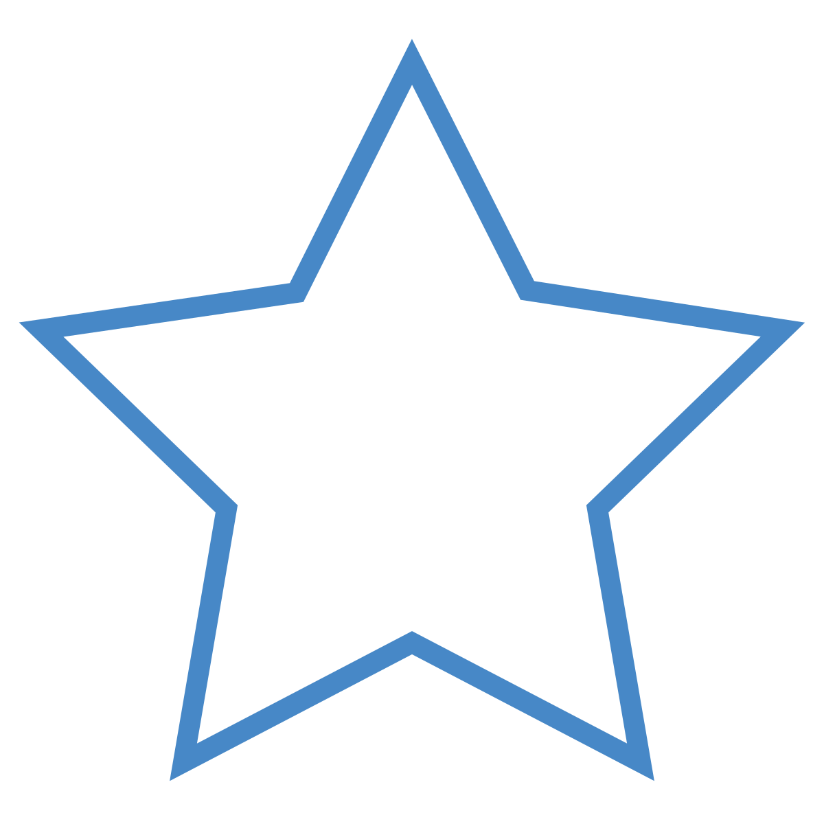 blue ui style filled star  v2 icon