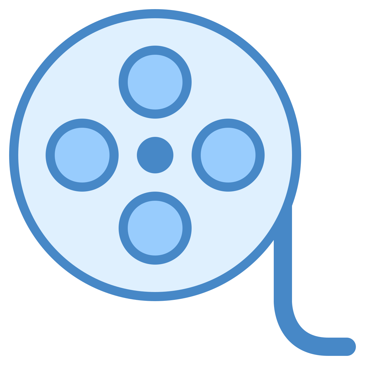 blue ui style film reel  v2 icon