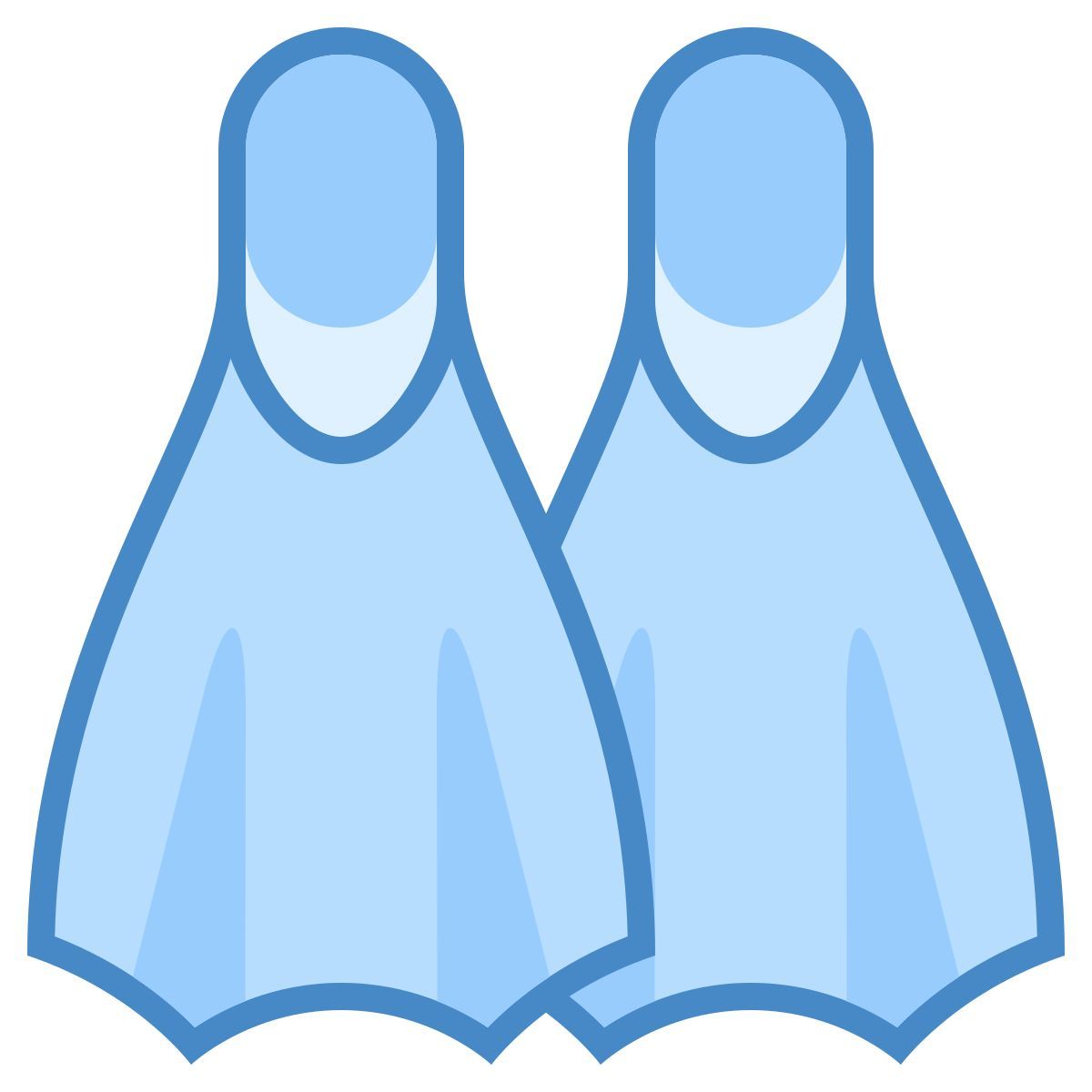 blue ui style flippers icon