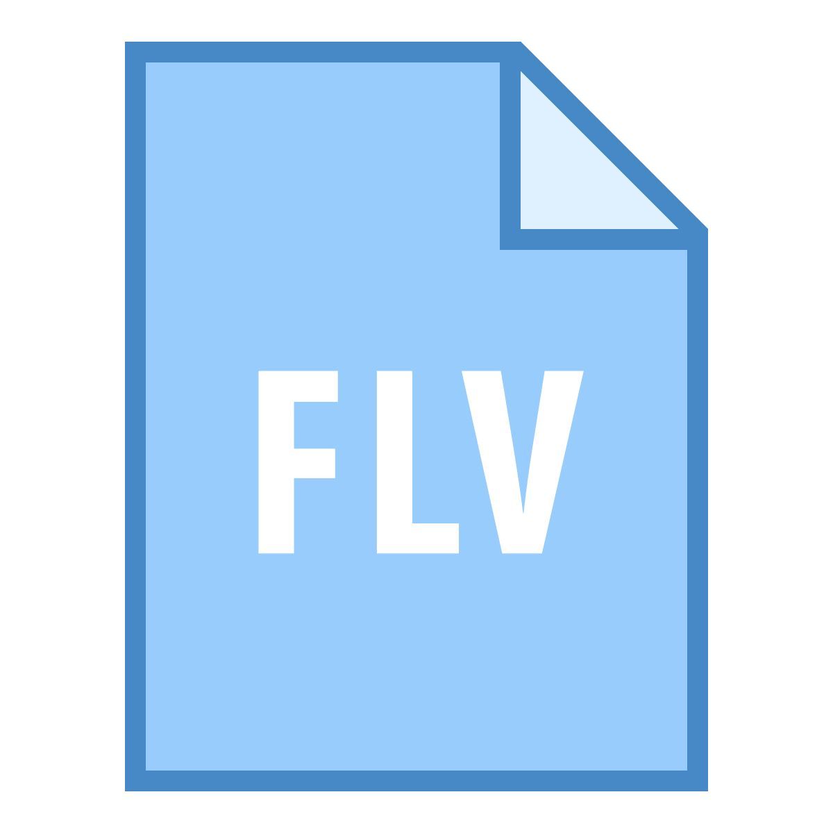 blue ui style flv icon