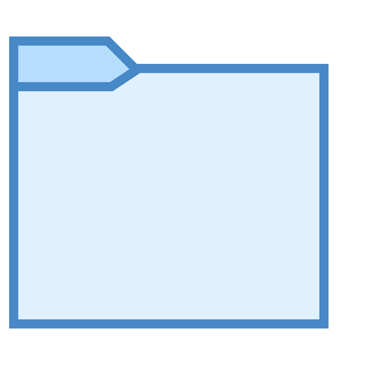blue ui style folder invoices  v3 icon