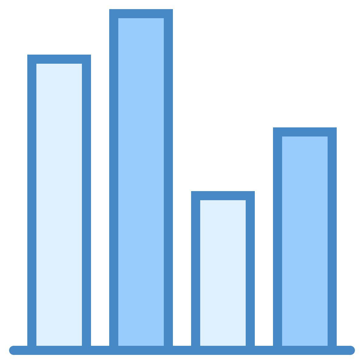 blue ui style 선물 icon