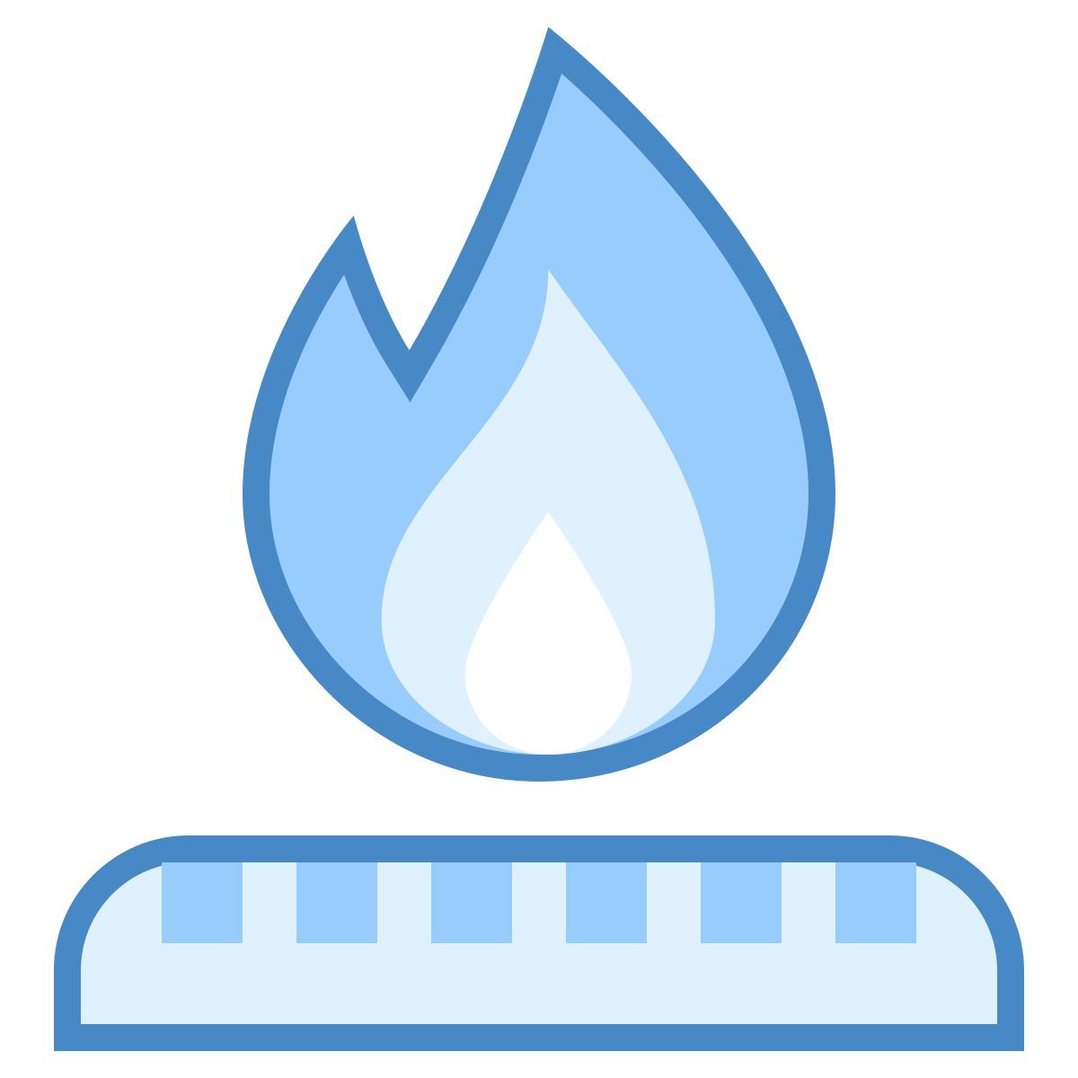 blue ui style 가스 산업 icon