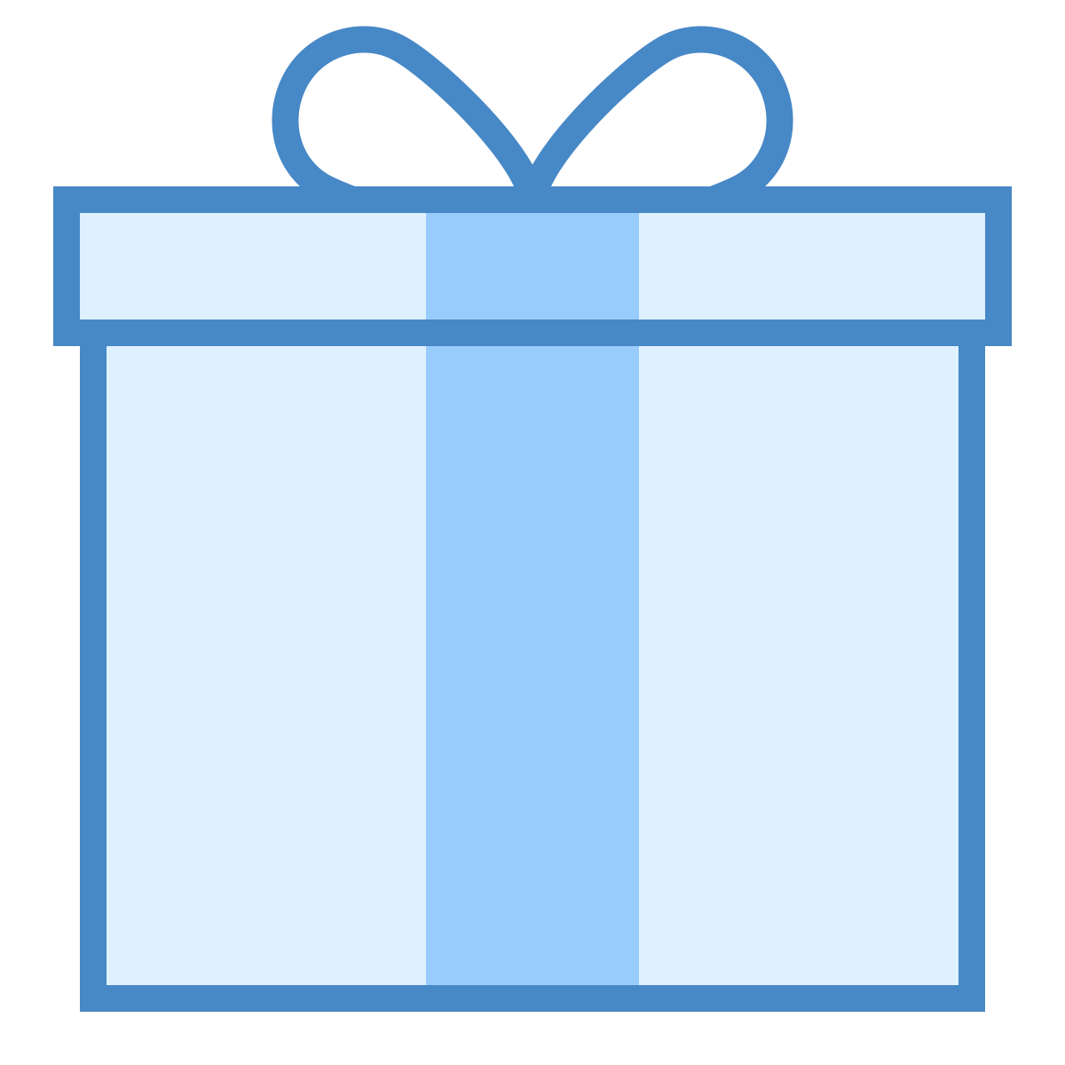 blue ui style gift  v2 icon
