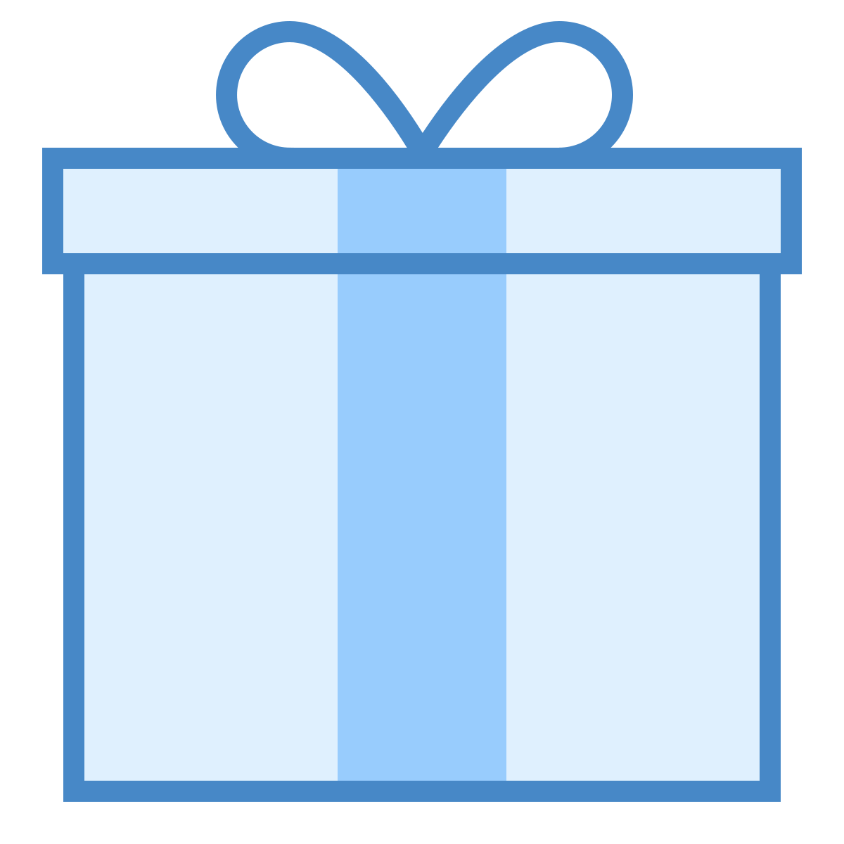 blue ui style gift icon