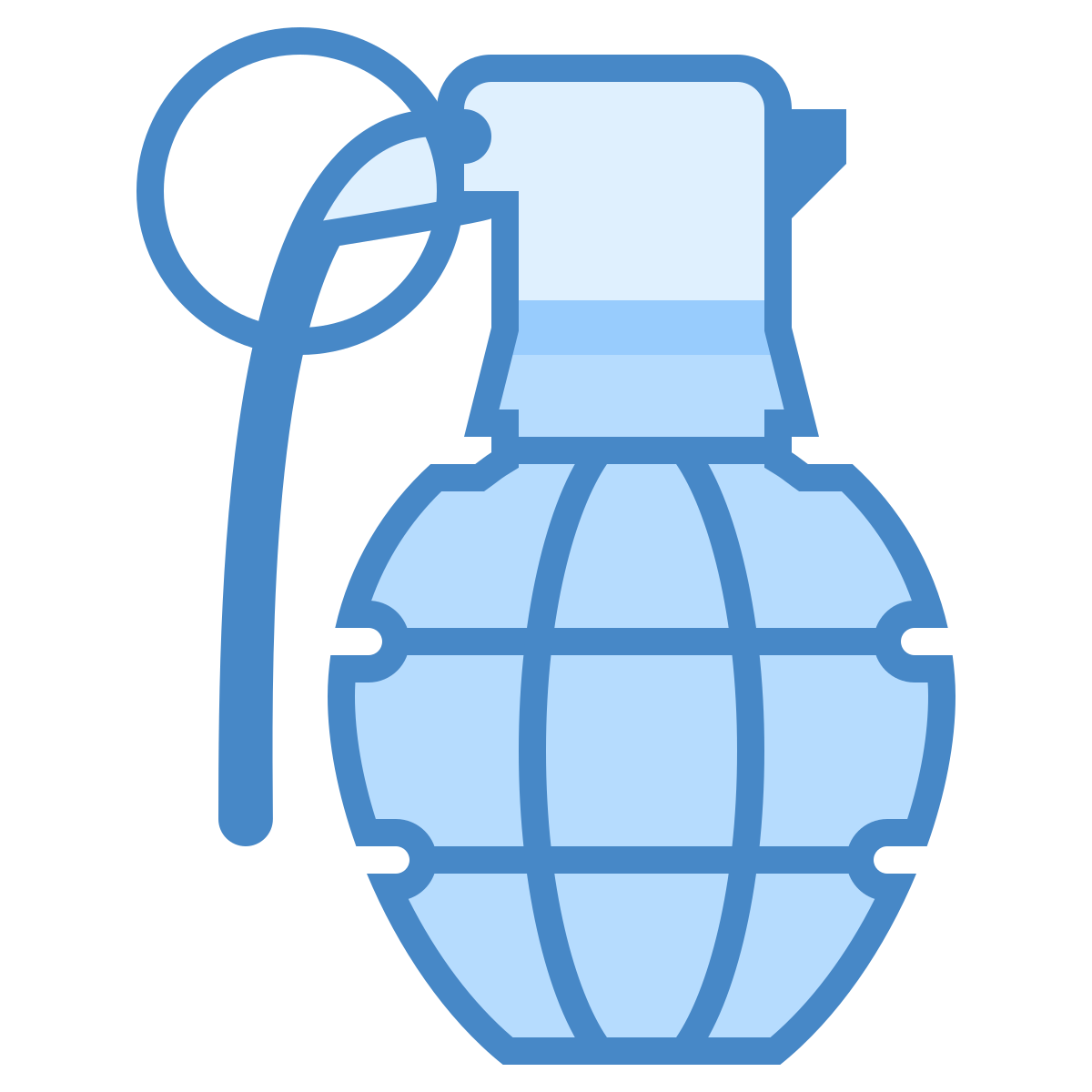 blue ui style grenade icon