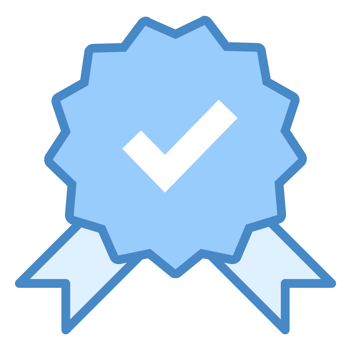 blue ui style guarantee  v2 icon