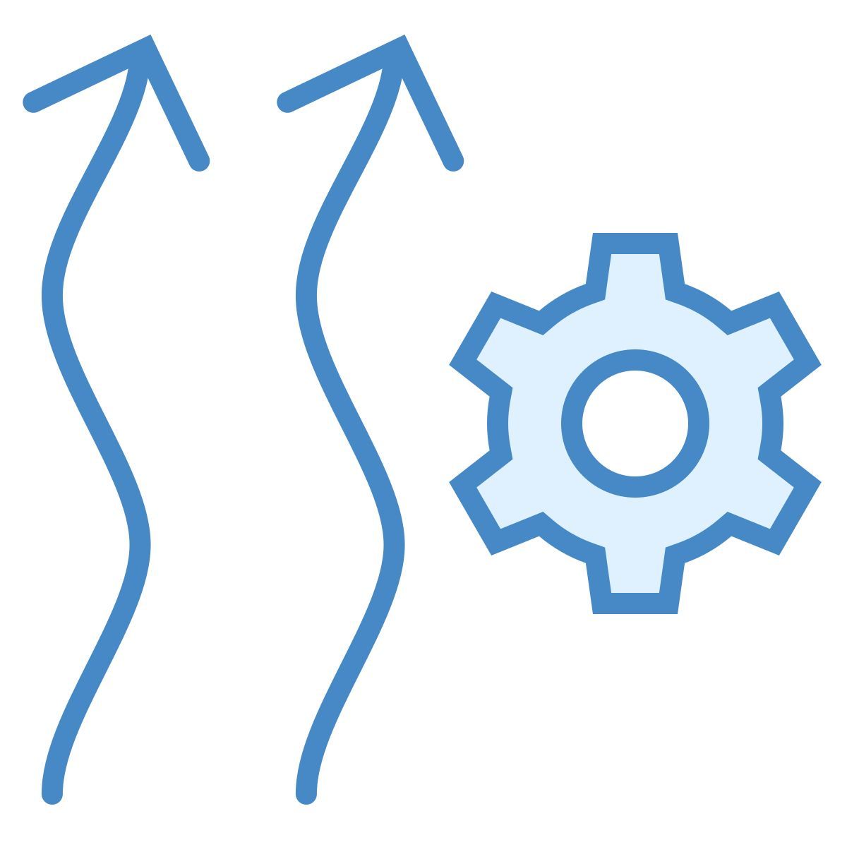 blue ui style 暖气自动化 icon