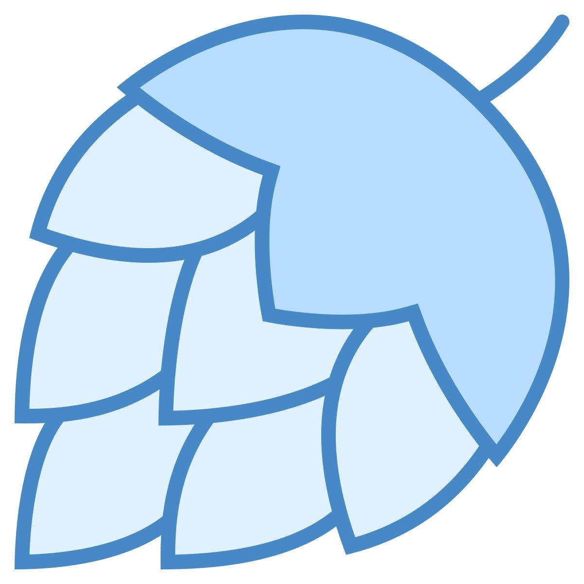 blue ui style hops icon