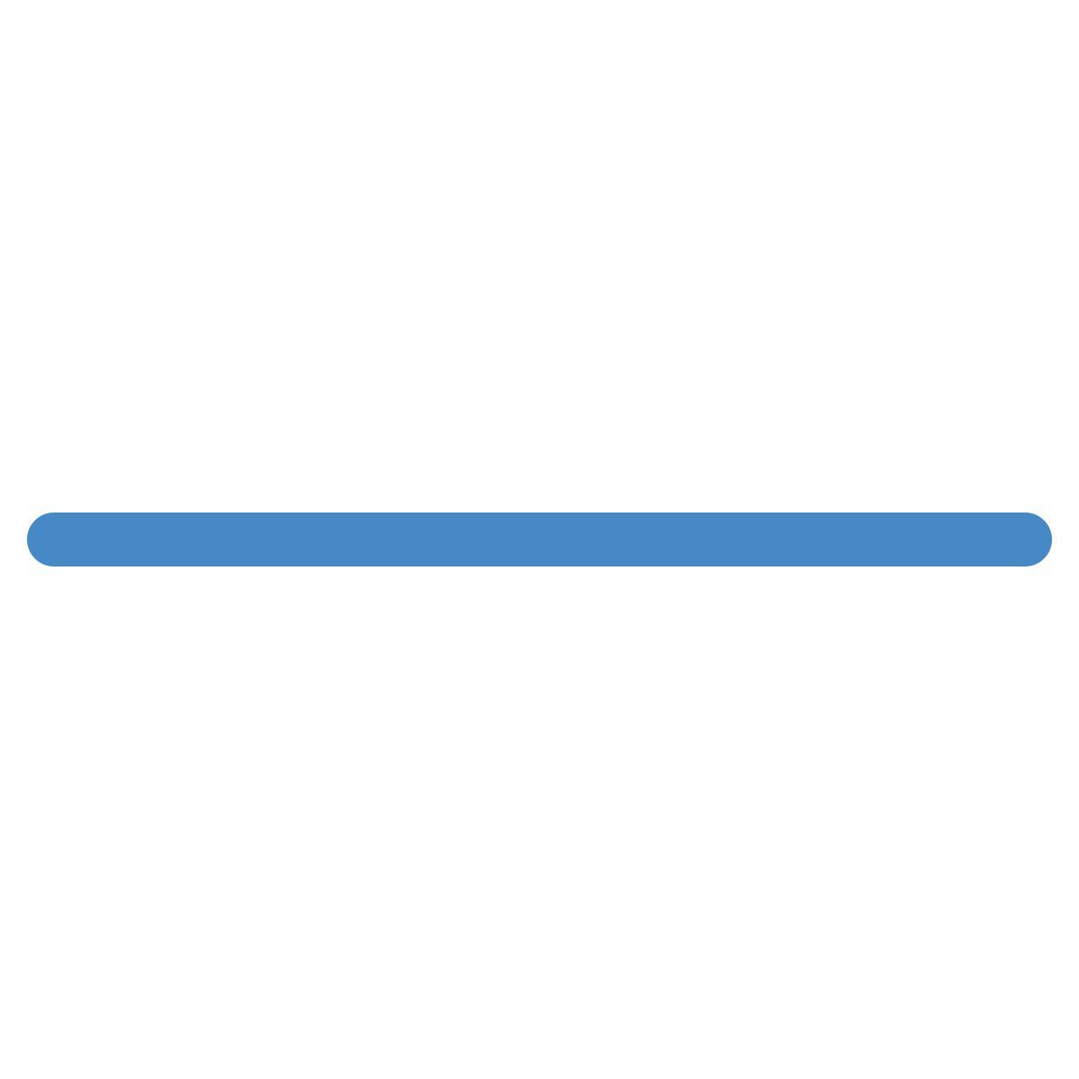 blue ui style horizontal line icon