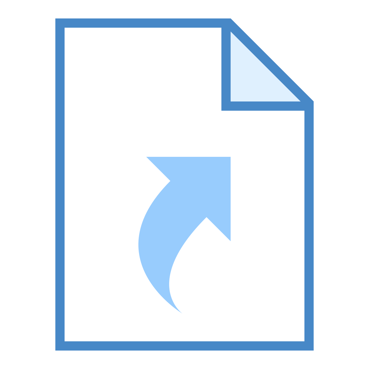 blue ui style image file icon