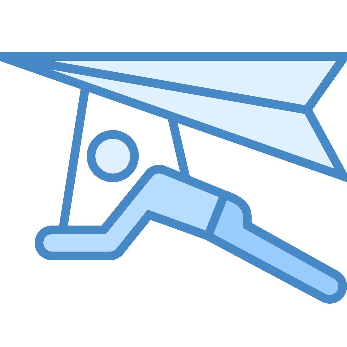 blue ui style en el aire icon