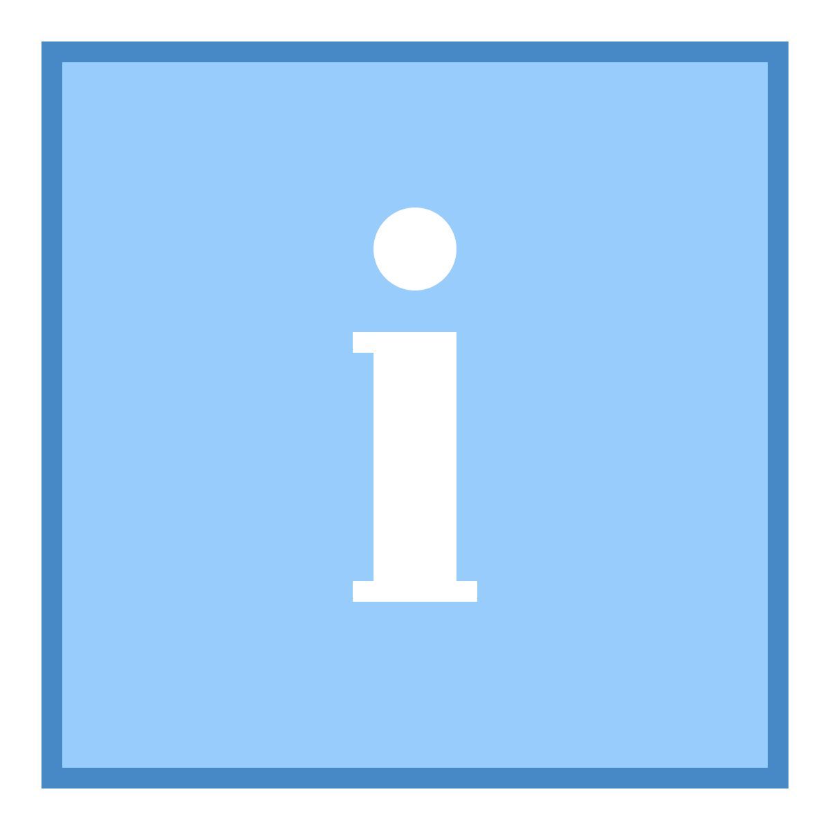 blue ui style 정보 제곱 icon