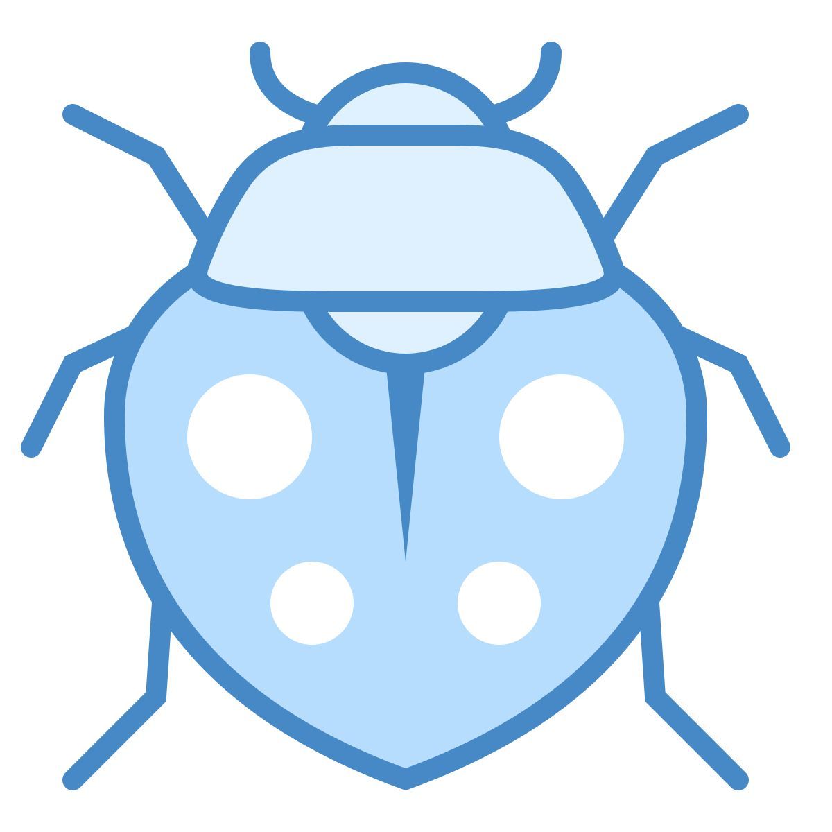 blue ui style insekt icon