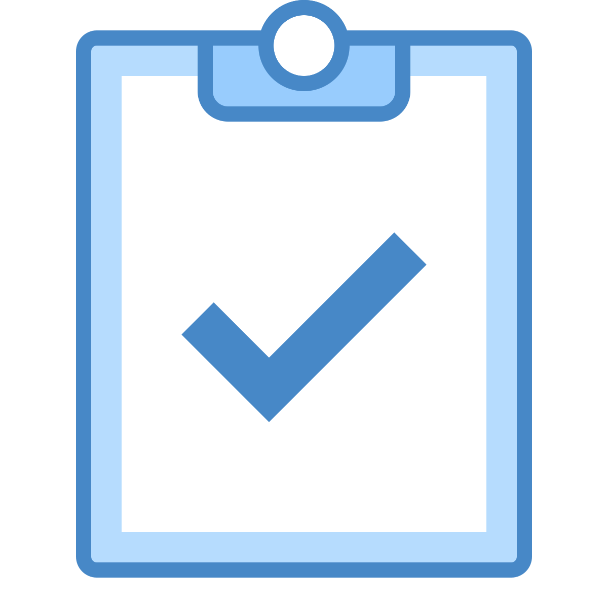 blue ui style inspection icon