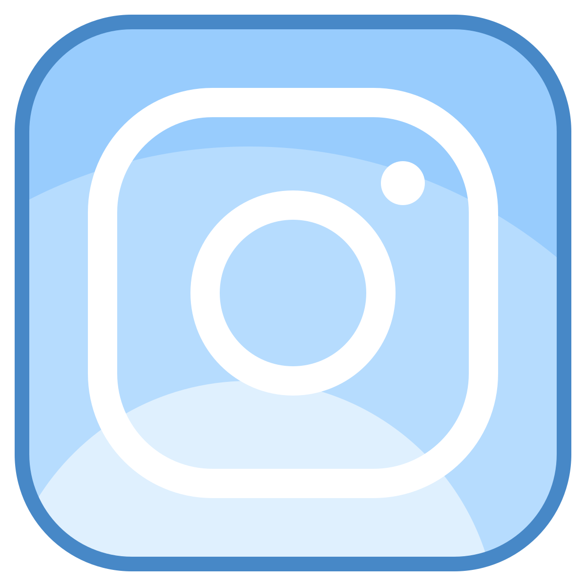blue ui style instagram new icon