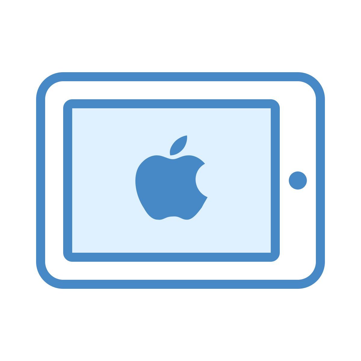 blue ui style 小型平板电脑 icon