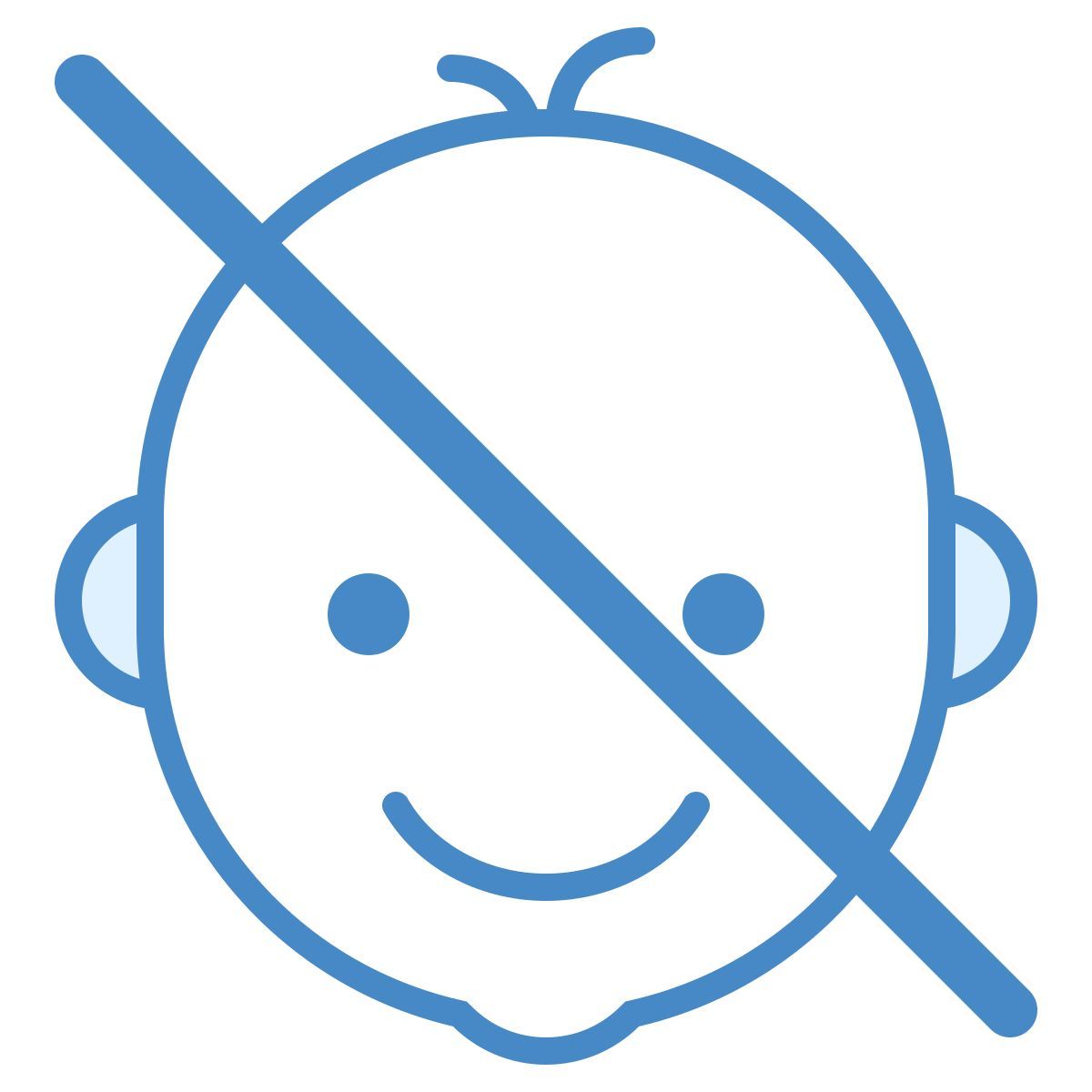 blue ui style mantener alejado de los niños icon