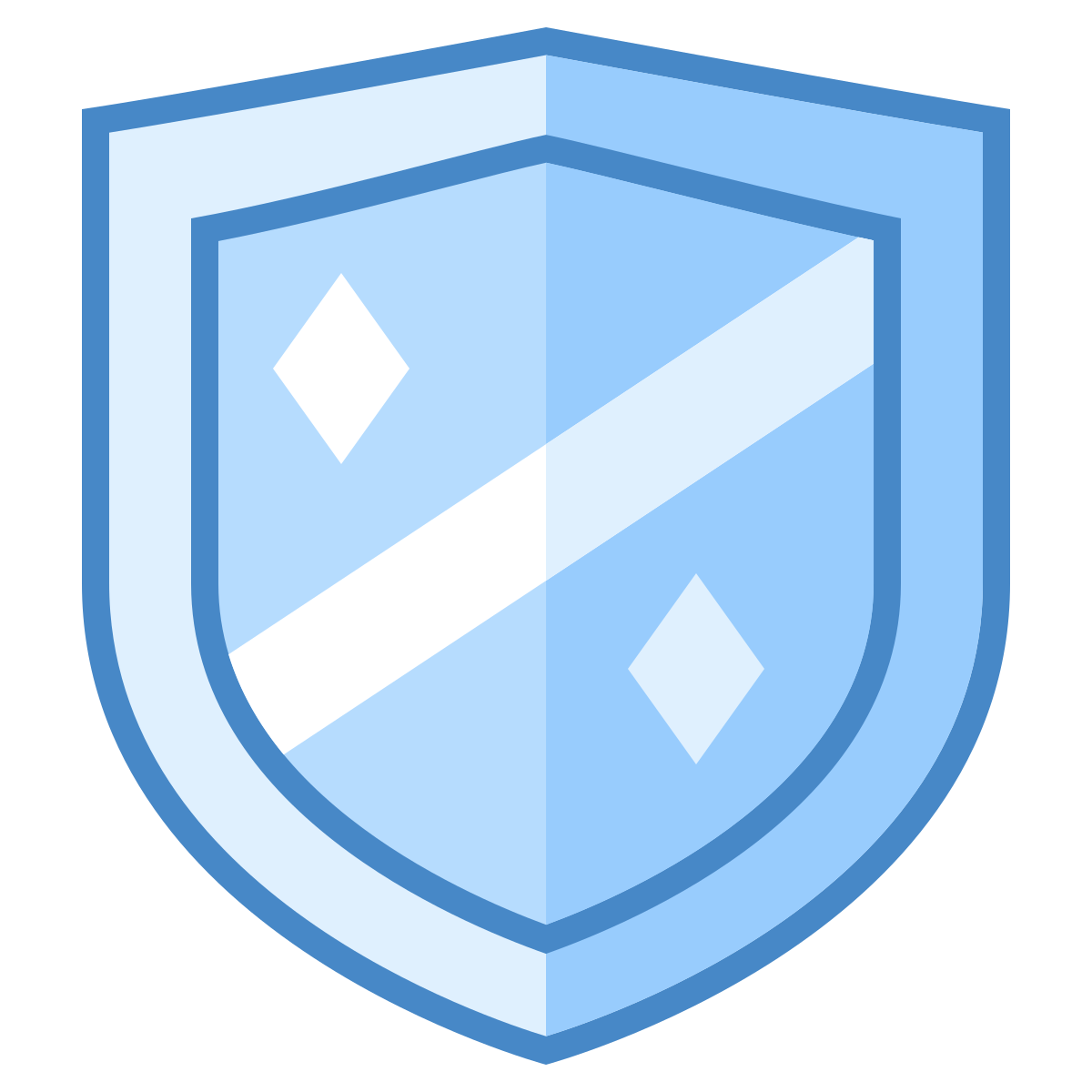 blue ui style knight shield icon