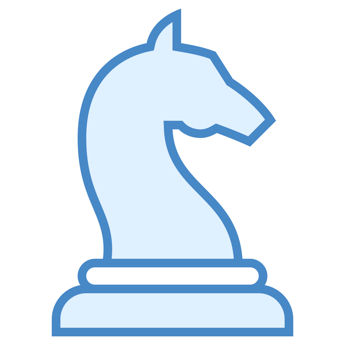 blue ui style knight icon