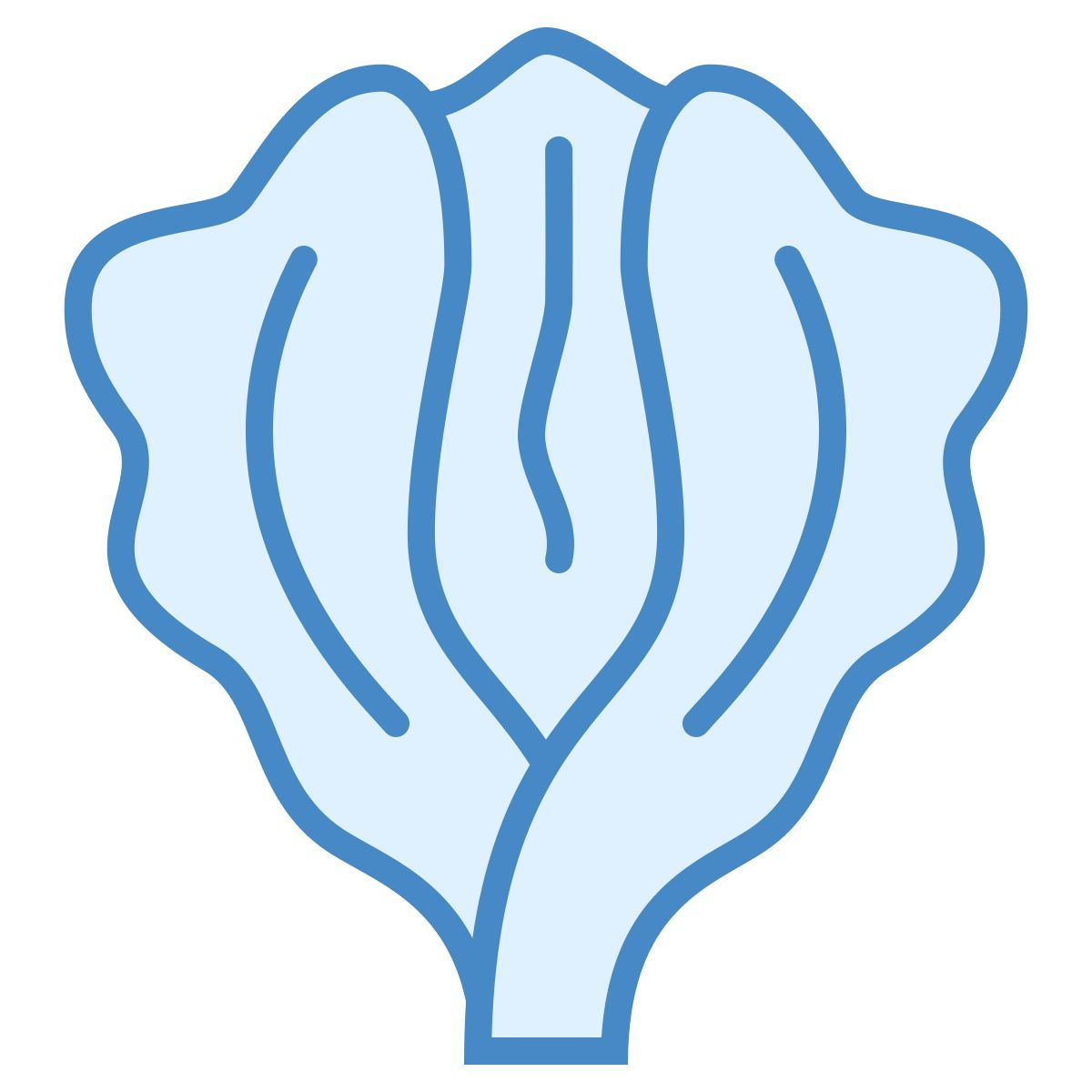 blue ui style lechuga icon