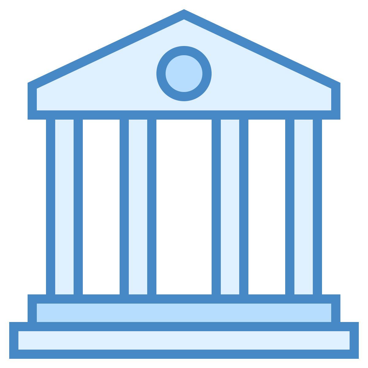 blue ui style 图书馆 icon