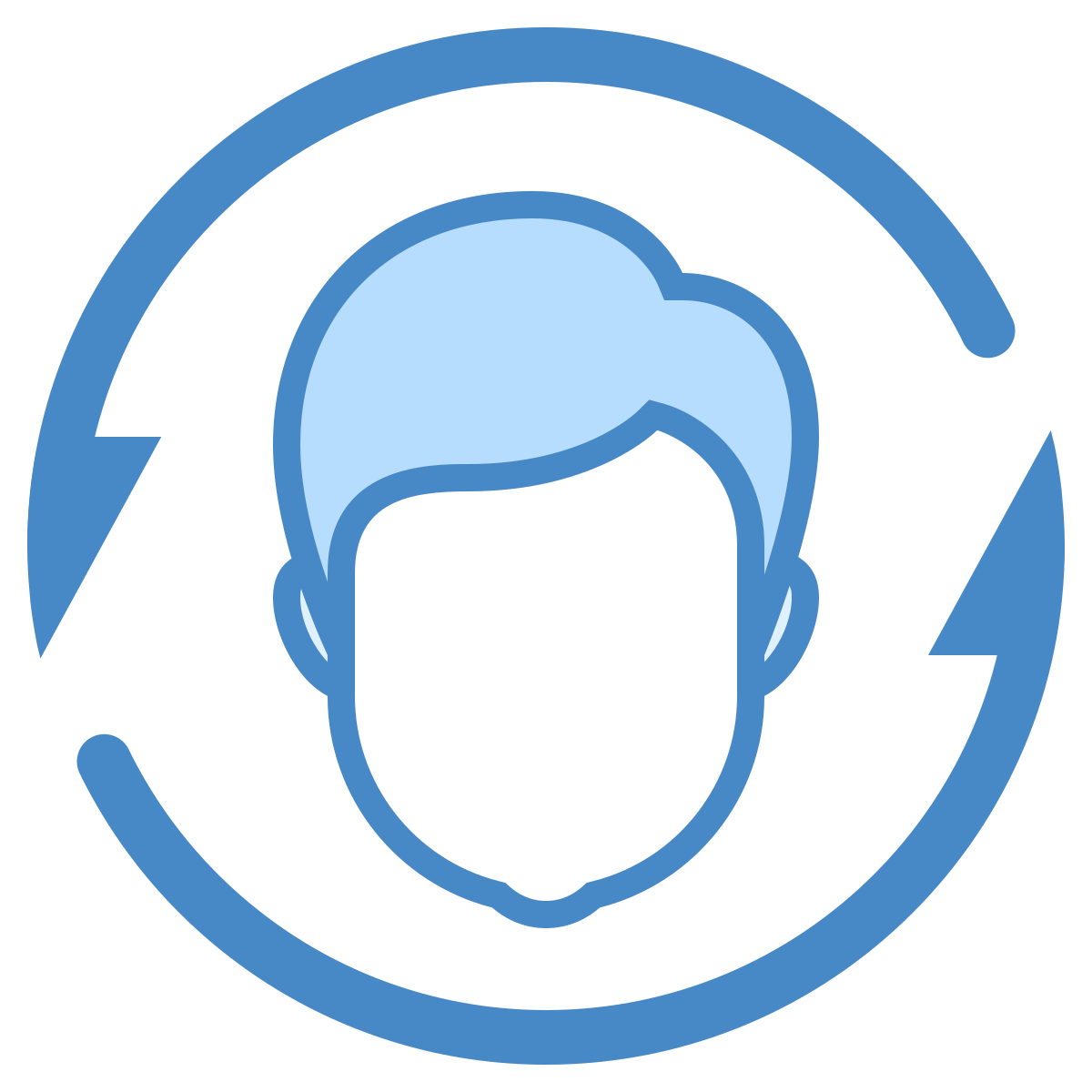blue ui style lifecycle icon