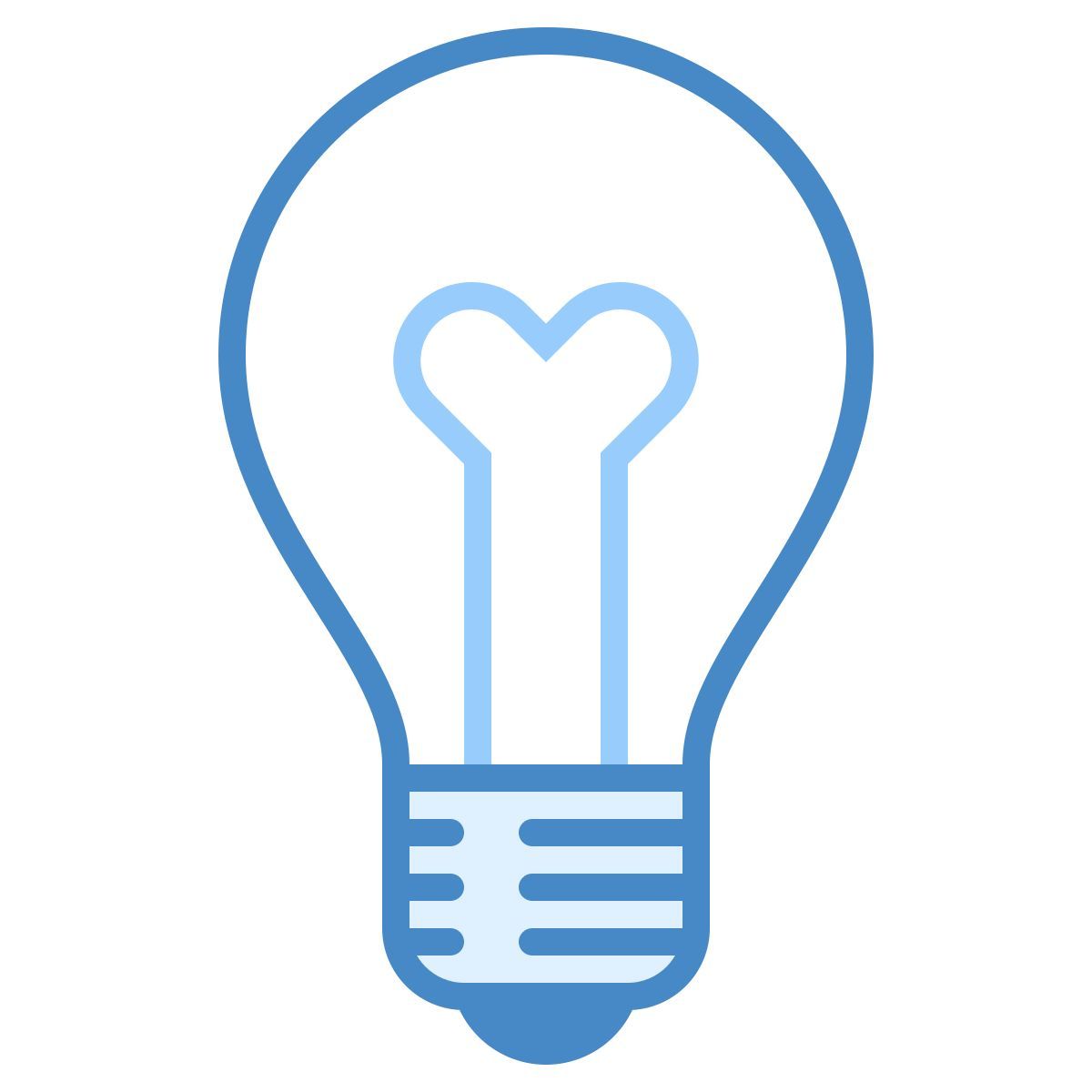 blue ui style luz apagada icon