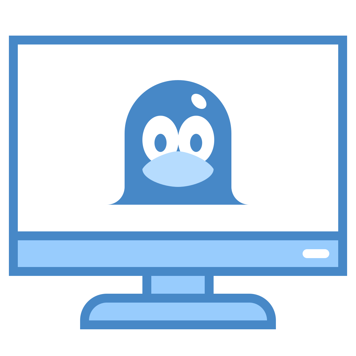 blue ui style linux client icon