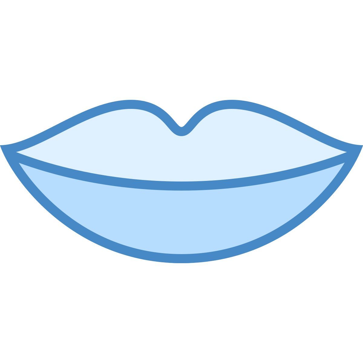 blue ui style labbra icon